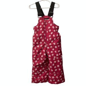 Gusti Girls Snow Bibs Snow Pants Penguin Printed Pink Size 2T Winter Outdoor